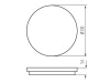 Plafoniera LED STIVI LED 36W-NW-O-SE z czujnikiem ruchu 4000K 4680lm IP65 Kanlux 35003