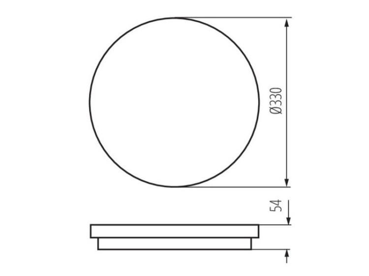 Plafoniera LED STIVI LED 36W-NW-O-SE z czujnikiem ruchu 4000K 4680lm IP65 Kanlux 35003