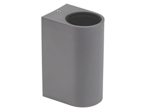 Oprawa elewacyjna PARETE LED 2xGU10 szara IP54 SPECTRUM przód.jpg