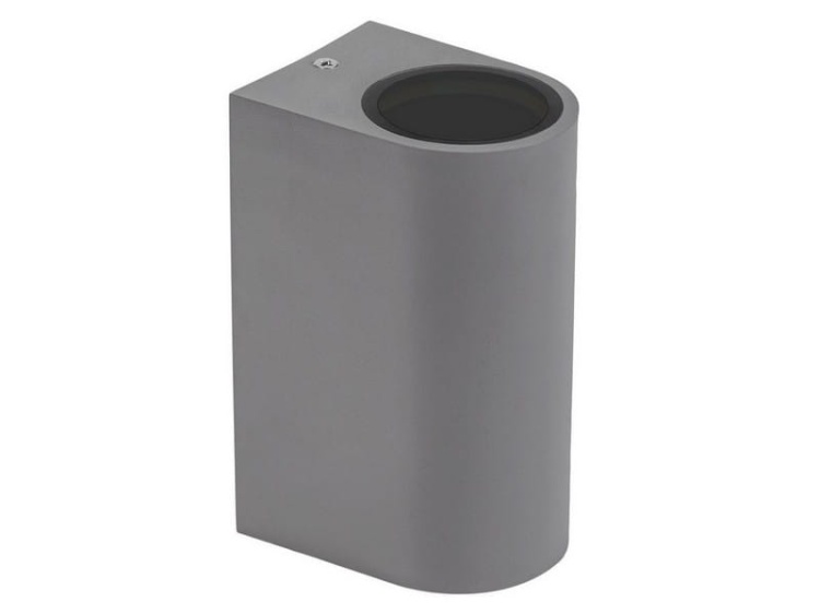 Oprawa elewacyjna PARETE LED 2xGU10 szara IP54 SPECTRUM przód.jpg