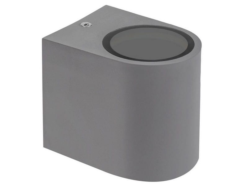 Oprawa elewacyjna PARETE LED GU10 szara IP54 SPECTRUM przód.jpg