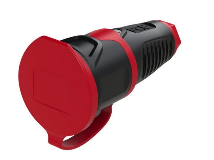 Gniazdo przenośne gumowe wodoodporne TAURUS2 16A 3P 230V z bolcem uziemiającym IP54 PCE