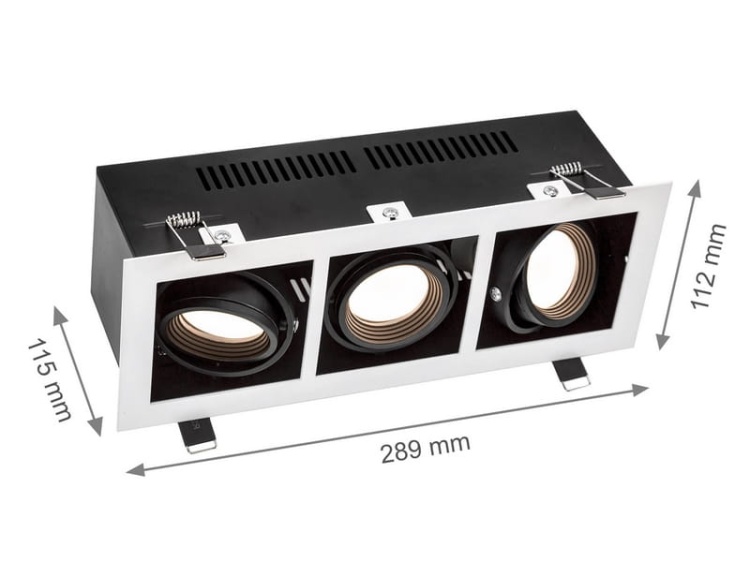 Oprawa do wbudowania MODERN DAY MINI 3xGU10 prostokątna biała-czarna wymiary.jpg