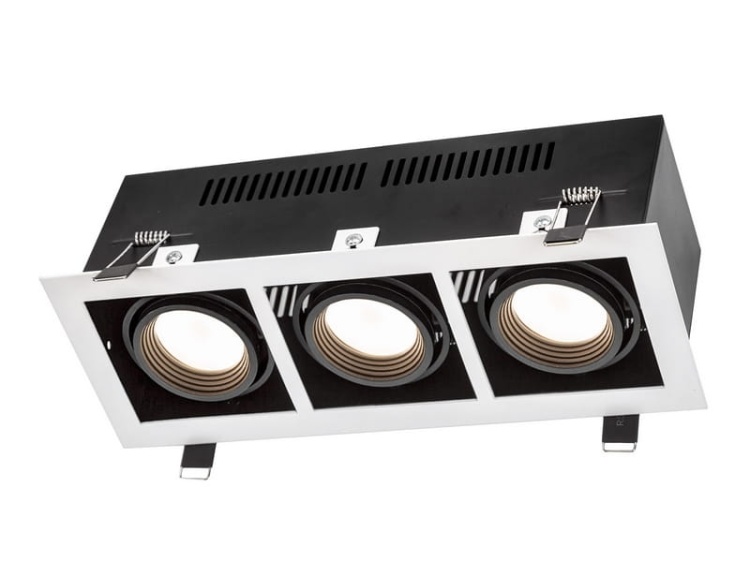 Oprawa do wbudowania MODERN DAY MINI 3xGU10 prostokątna biała-czarna ze źródłem.jpg