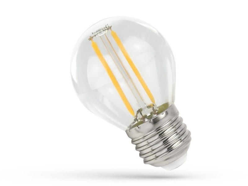 Żarówka dekoracyjna E27 LED KULKA filament 1W 110lm biała neutralna Spectrum LED.jpg