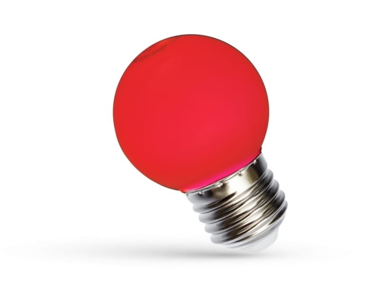 Żarówka dekoracyjna E27 LED KULKA 1W czerwona.jpg