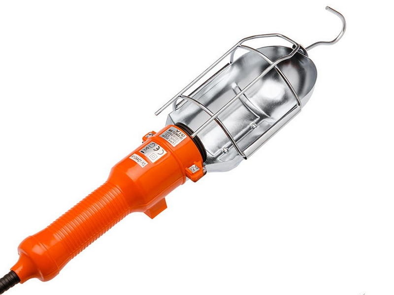 Lampa warsztatowa E27 OS-KAN527-24 230V 60W przewód 5m pomarańczowa GTV.jpg