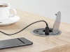 Gniazdo meblowe CHARGER Ø10cm ładowarka USB przewód 1,5m 1x2P+Z 1xUSB schuko aranżacja.jpg