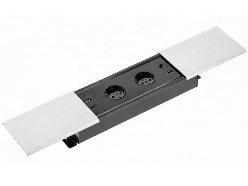 Gniazdo PRESTINO ładowarka USB przewód 1,5m 1xHDMI 1xRJ45 schuko białe.jpg