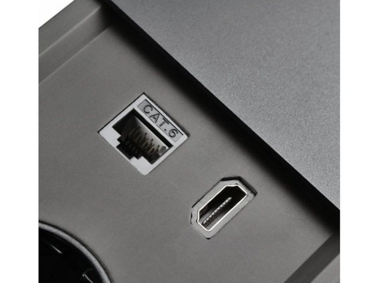 Gniazdo PRESTINO ładowarka USB przewód 1xHDMI 1xRJ45 czarny gniazda.jpg