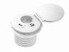 Gniazdo CHARGER+ Ø8cm ładowarka induk. i USB przelotka przewód schuko białe.jpg
