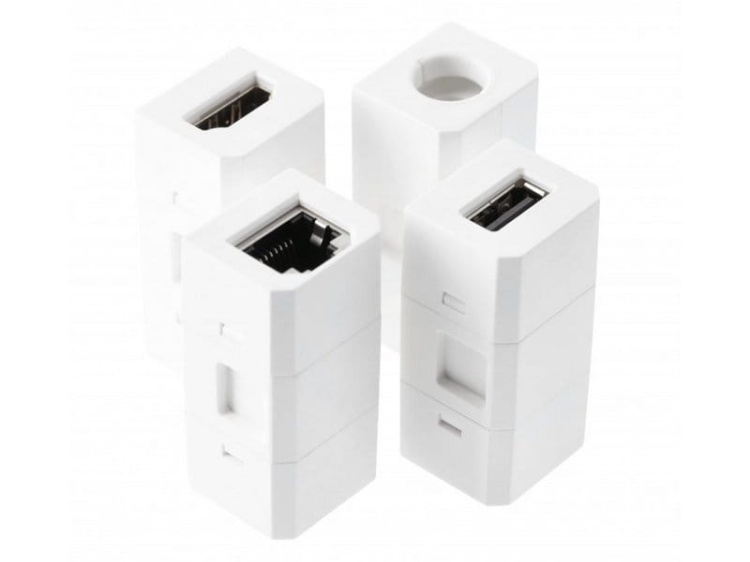 Gniazdo CHARGER+ Ø8cm ładowarka induk. i USB przelotka przewód schuko białe przelotki kablowe.jpg