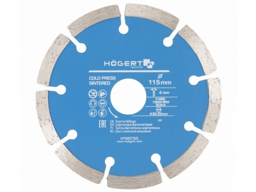 Tarcza segmentowa diamentowa 115mm HT6D750 Högert.jpg