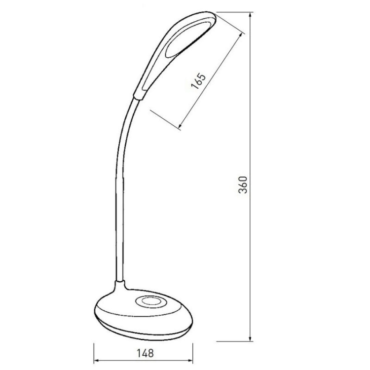 Lampka biurkowa GALACTIC LED 3W 120lm 5V DC 4000K RGB wymiary.jpg