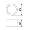 Oprawa elewacyjna LED CANTI 12W 1000lm IP65 4000K wymiary.jpg