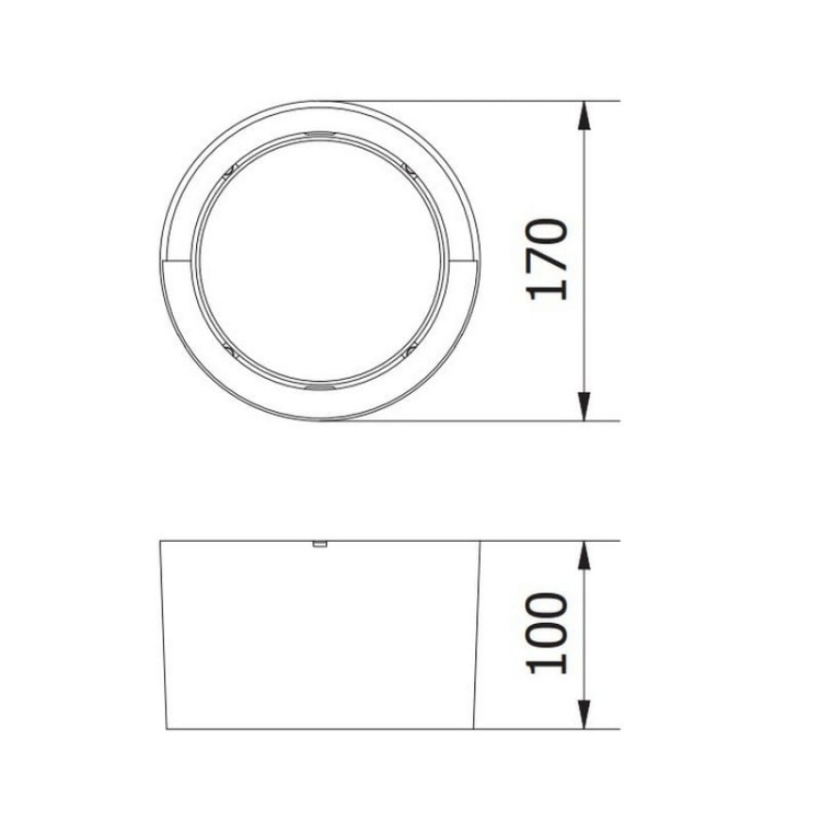 Oprawa elewacyjna LED CANTI 12W 1000lm IP65 4000K wymiary.jpg