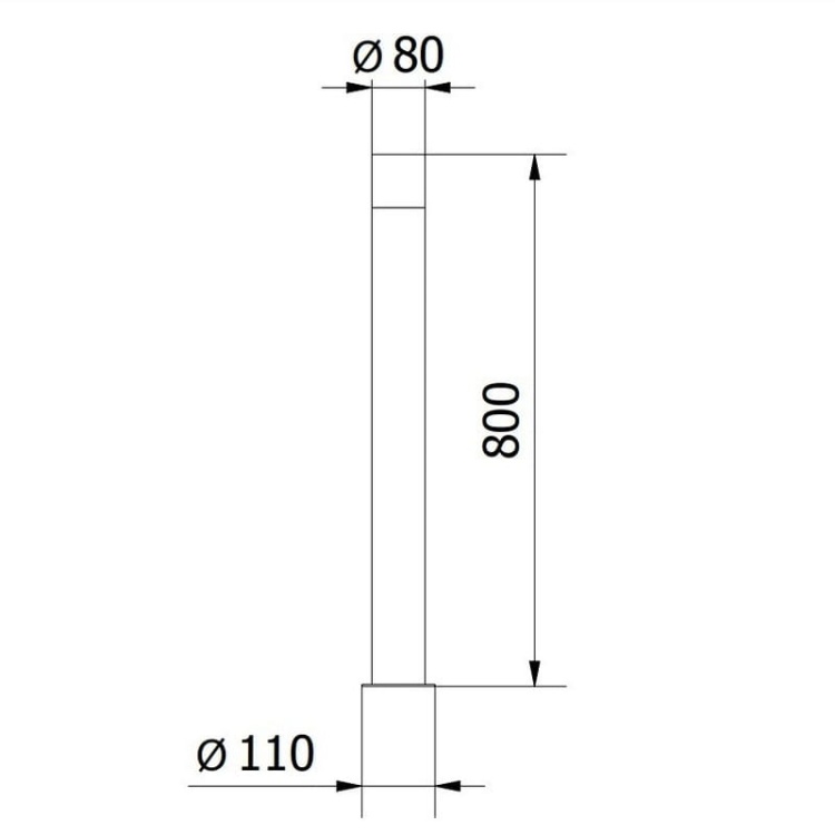 Oprawa ogrodowa LARGO-P 80cm E27 15W IP44 słupek grafit wymiary.jpg
