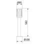Oprawa ogrodowa KERTA-P 50cm E27 12W IP44 słupek grafit wymiary.jpg
