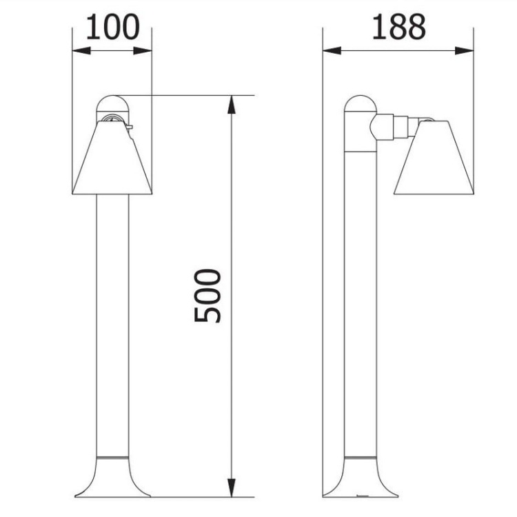 Oprawa ogrodowa LUSTINO-P 50cm GU10 20W IP44 słupek grafit wymiary.jpg