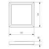 Oprawa LED LOUIS natynkowa kwadratowa IP54 6W 480lm 120° 4000K GTV wymiary.jpg