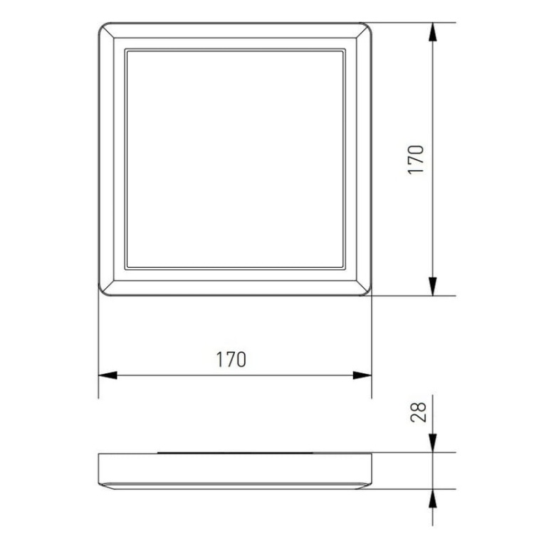 Oprawa LED LOUIS natynkowa kwadratowa IP54 6W 480lm 120° 4000K GTV wymiary.jpg