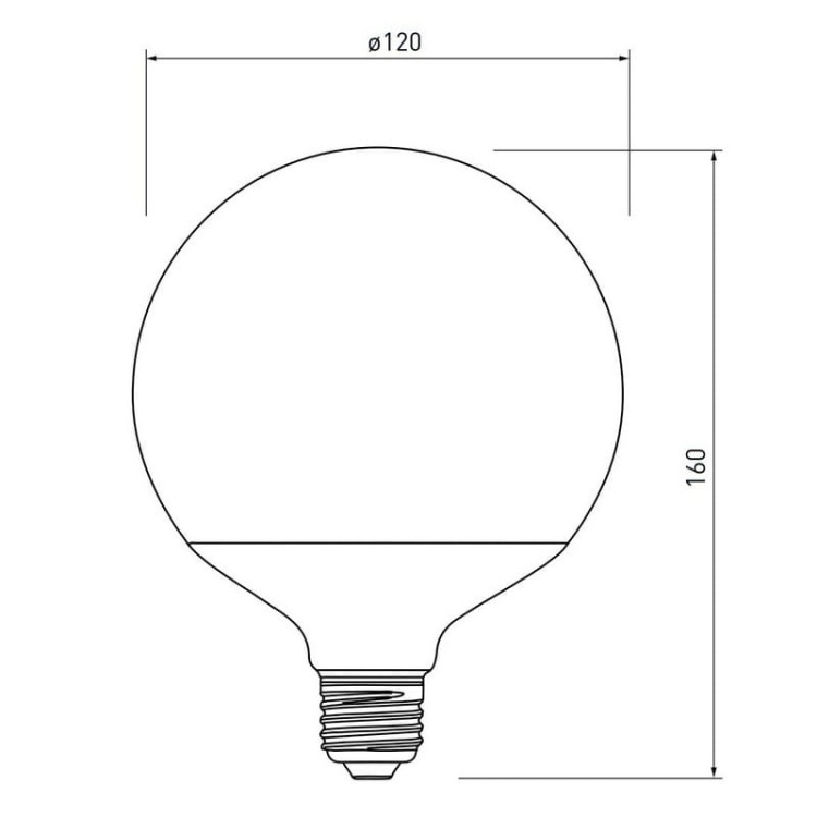 Żarówka LED G120 18W E27 3000K 1600lm 360° GTV wymiary.jpg
