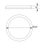 Oprawa downlight LED SORA 12W 4000K 1200lm 120° IP54 okrągła GTV wymiary.jpg