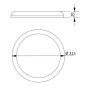 Oprawa downlight LED SORA 24W 4000K 2400lm 120° IP54 okrągła GTV wymiary.jpg