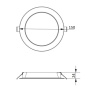 Oprawa downlight LED LOUIS 15W 4000K 1200lm 120° IP54 okrągła GTV wymiary.jpg