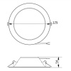 Oprawa downlight LED DENVER 20W 4000K 1800lm 120° IP54 GTV wymiary.jpg