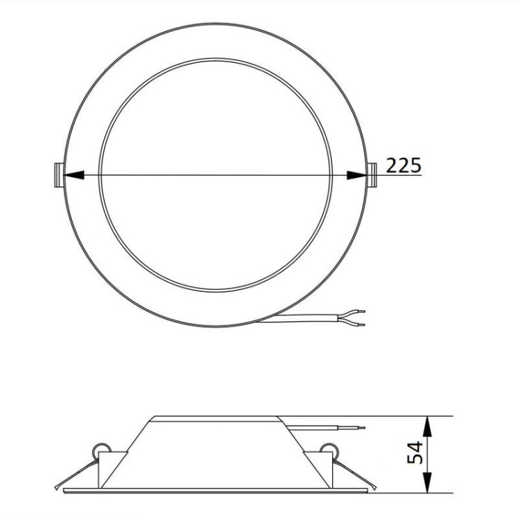 Oprawa downlight LED DENVER 30W 4000K 2700lm 120° IP54 GTV wymiary.jpg