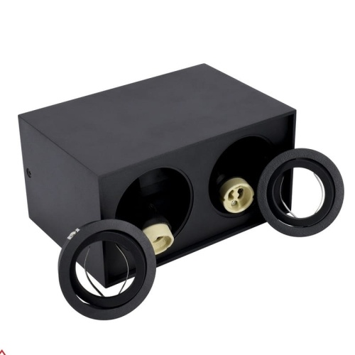 Oprawa natynkowa ORTAL 2x50W 2XGU10 regulowana czarna prostokąt BEMKO gniazda GU10.jpg