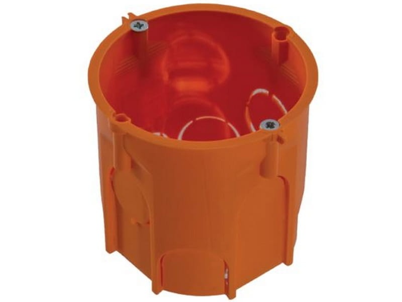 Puszka instalacyjna podtynkowa pomarańczowa głęboka PAWBOL