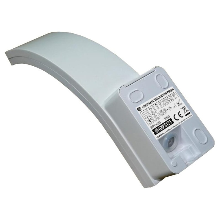 Oprawa elewacyjna FALCO LED z czujnikiem ruchu PIR 10W 700lm 4000K biała Greenlux tył.jpg