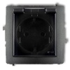 Mechanizm gniazda bryzgoszczelnego z uziemieniem schuko 2P+Z klapką 11DGPB-1SDP
