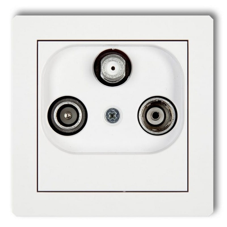 Mechanizm gniazda abonenckiego RTV-SAT końcowego multimedialnego (internet) DGM