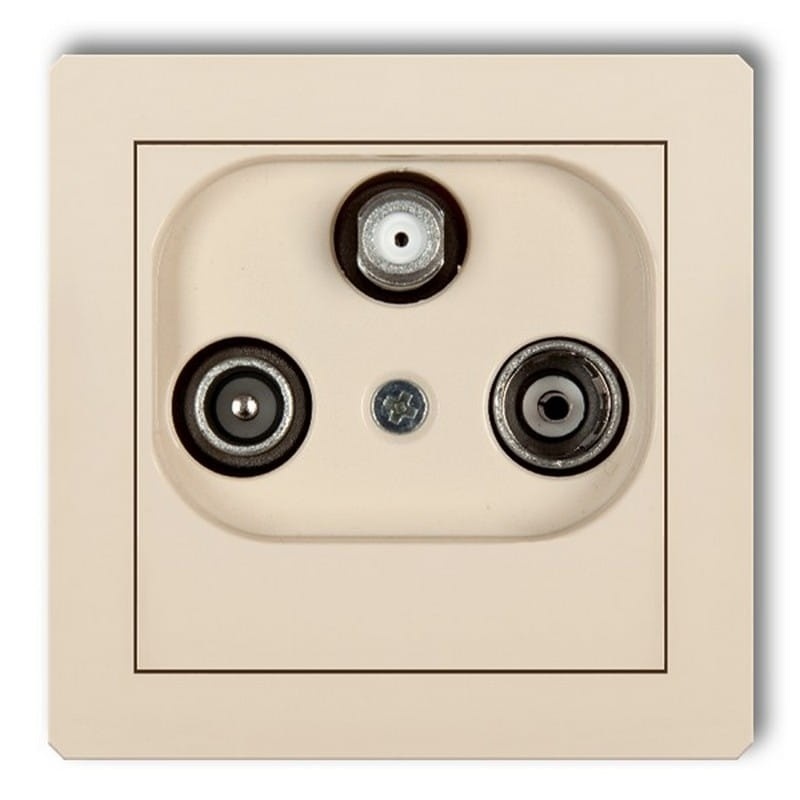 Mechanizm gniazda abonenckiego RTV-SAT końcowego multimedialnego (internet) 1DGM