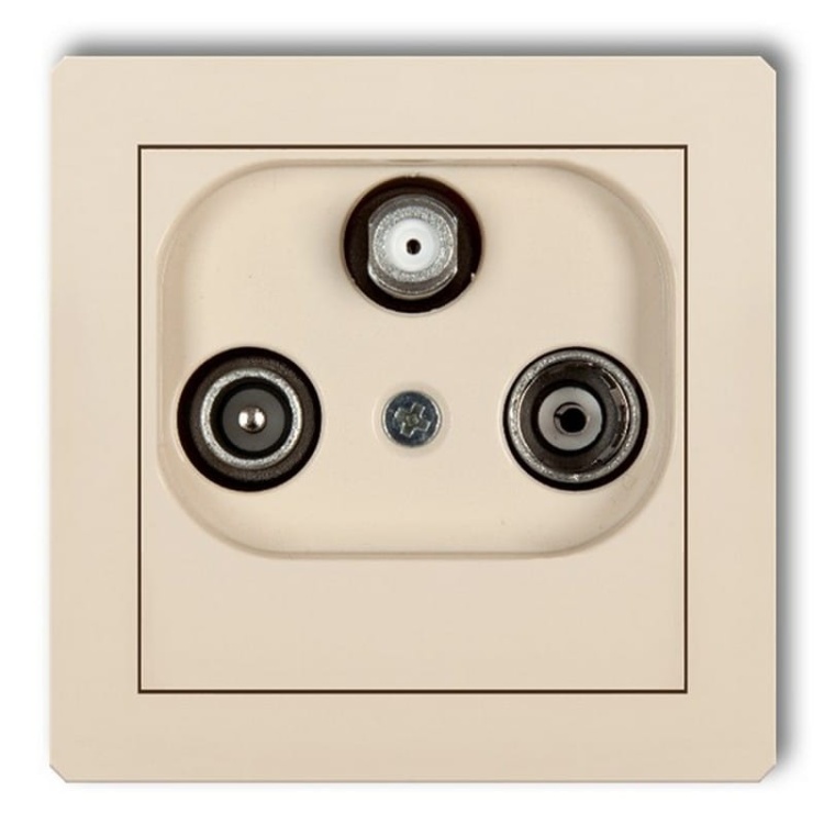 Mechanizm gniazda abonenckiego RTV-SAT końcowego multimedialnego (internet) 1DGM