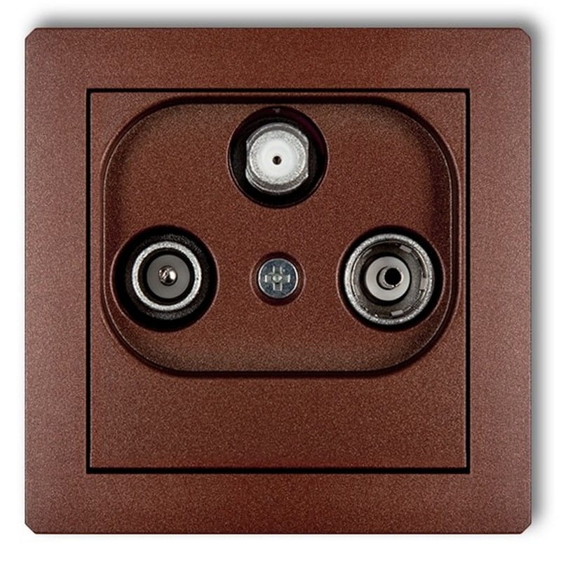 Mechanizm gniazda abonenckiego RTV-SAT końcowego multimedialnego (internet) 9DGM