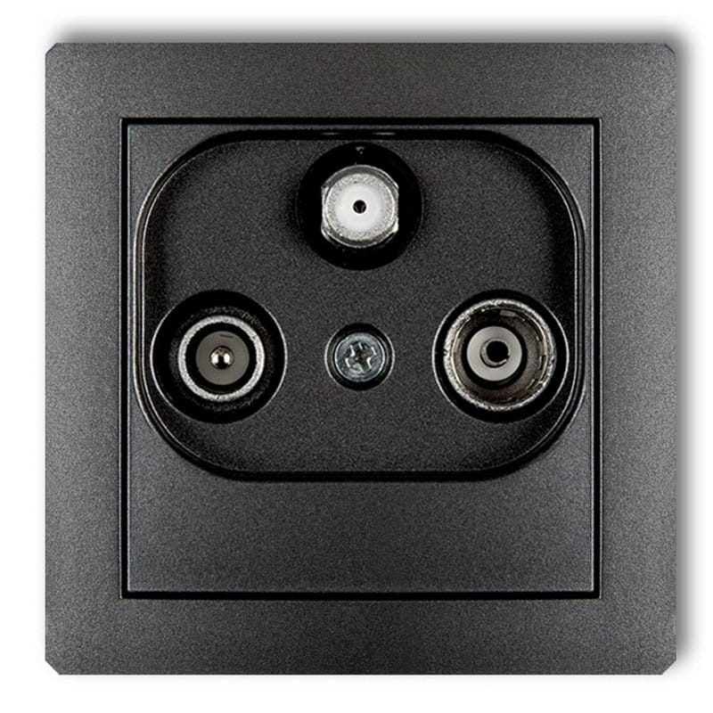 Mechanizm gniazda abonenckiego RTV-SAT końcowego multimedialnego (internet) 11DGM