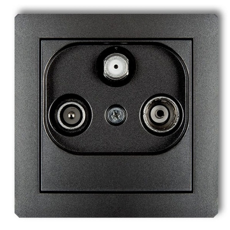 Mechanizm gniazda abonenckiego RTV-SAT końcowego multimedialnego (internet) 11DGM