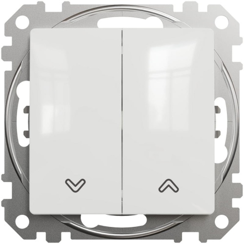 Mechanizm łącznika żaluzjowego biały SDD111104 Sedna Schneider przód