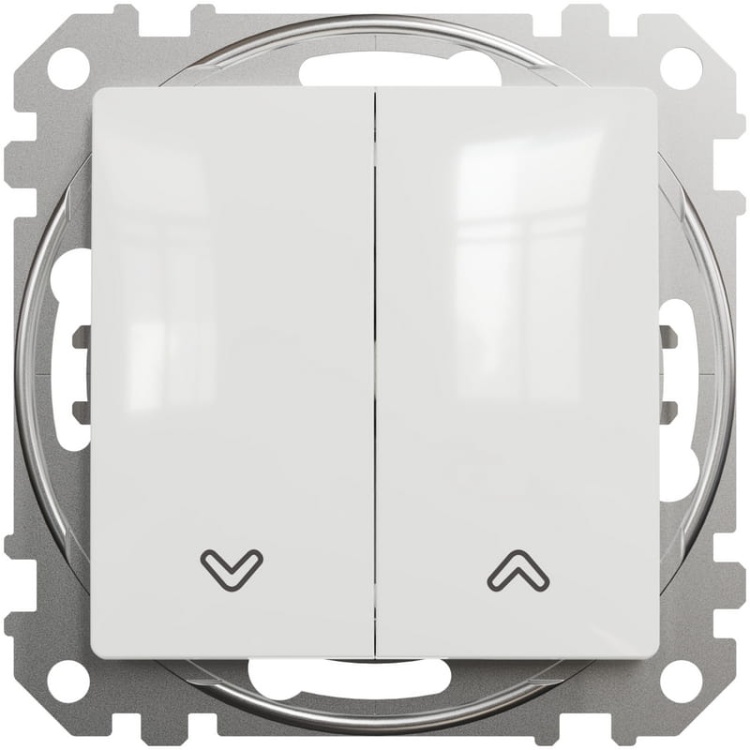 Mechanizm łącznika żaluzjowego biały SDD111104 Sedna Schneider przód