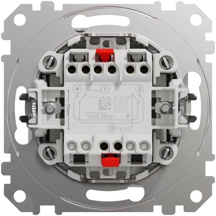 Mechanizm łącznika krzyżowego biały SDD111107 Sedna Schneider tył