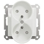 Gniazdo podwójne Sedna Design SDD111275 białe