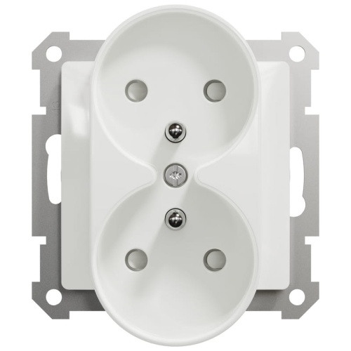 Gniazdo podwójne Sedna Design SDD111275 białe