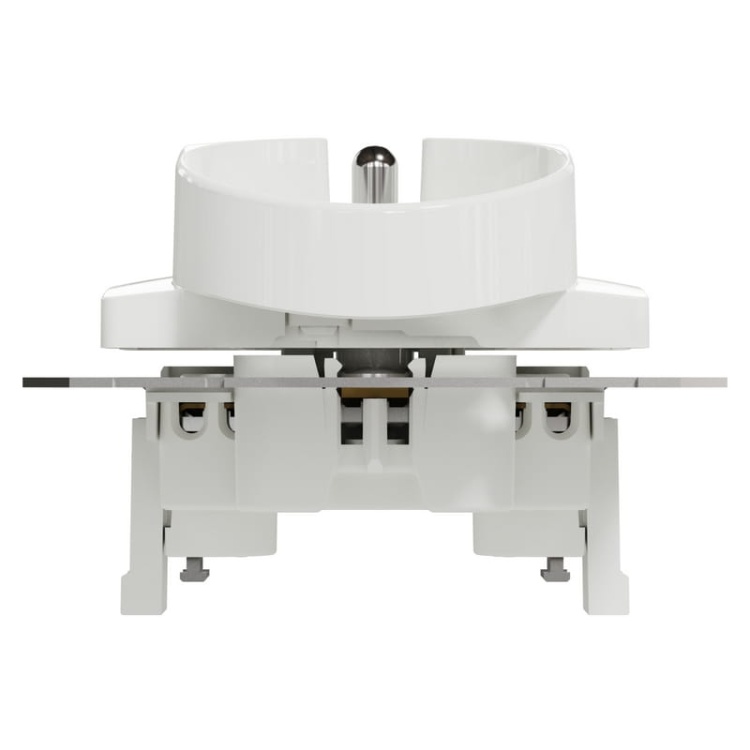 Mechanizm gniazda podwójnego z uziemieniem 2×(2P+PE) biały SDD111275 Sedna Schneider spód