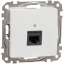 Białe gniazdo komputerowe RJ45 Schneider Electric