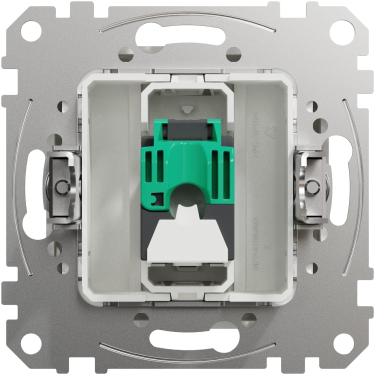 Mechanizm gniazda RJ45 kat.5e UTP biały SDD111451 Sedna Schneider tył