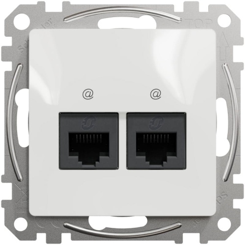 Gniazdo komputerowe 2x RJ45 kat 5e Sedna SDD111452